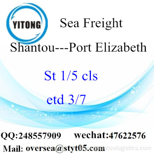 Shantou Port LCL Consolidation To Port Elizabeth